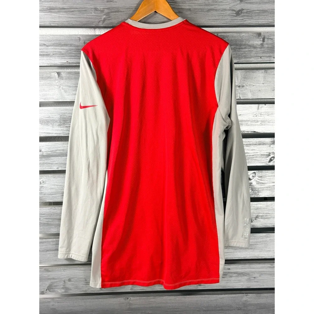 Nike Ohio State Buckeyes Elite Dri-FIT Long Sleeve Shirt Mens Large vtg